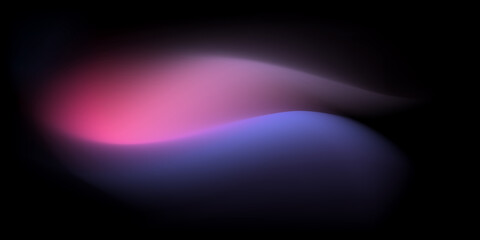 abstract colorful smooth curve gradient background with flowing purple, pink, blue, and violet colors blending smoothly on a black backdrop