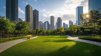 Obraz premium city skyline