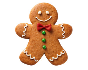 gingerbread man isolated on white background