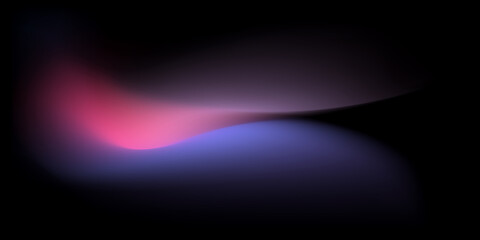 abstract colorful smooth curve gradient background with flowing purple, pink, blue, and violet colors blending smoothly on a black backdrop