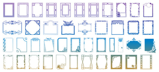 Floral frame and border mega bundle