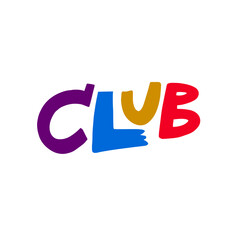 A colorful abstract design on a clean white background