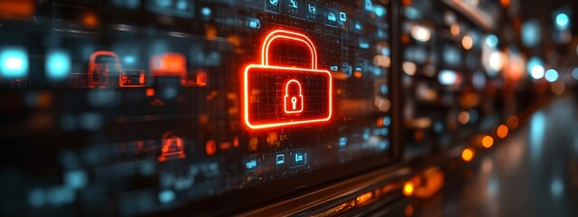 Fototapeta premium Secure Online Transactions Privacy Assurance, privacy assurance in online transactions with an image depicting a secure padlock icon beside a payment gateway or shopping cart, design 