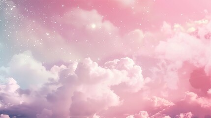 Pink clouds, wallpaper, the soothing beauty of soft-colored clouds
