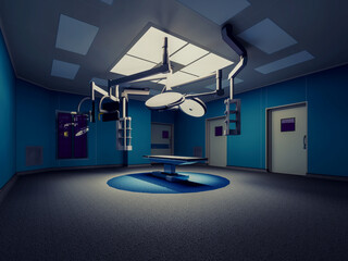 Medical technology  interior for operating room