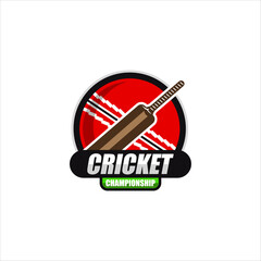 cricket ball cracked wall. cricket club graphic design logos or icons.