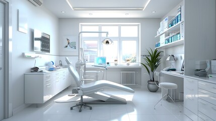 Modern and Sterile Dental Office Interior Design