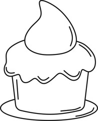 Birthday Element Line Icon