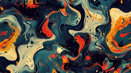 Abstract art seamless pattern wallpaper