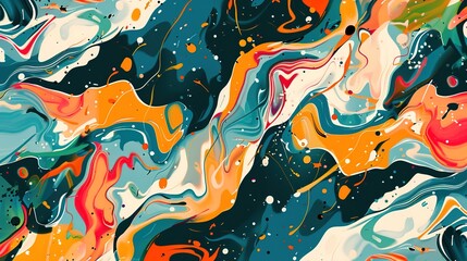Abstract art seamless pattern wallpaper