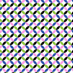 Geometrical  seamless leaf pattern and pastel colors texture  vector illustration background 