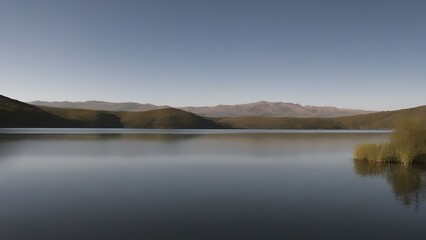 Fototapeta premium lake and mountains