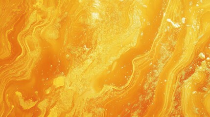 A vibrant abstract design featuring swirling shades of golden yellow, evoking warmth and energy.