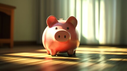 piggy bank, symbolizing savings and financial planning.