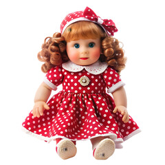 doll in red dress