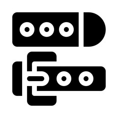 Belt glyph icon