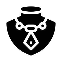 Necklace glyph icon