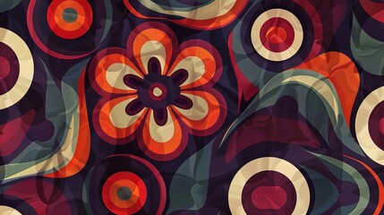 Fototapeta premium Bold pattern wallpaper