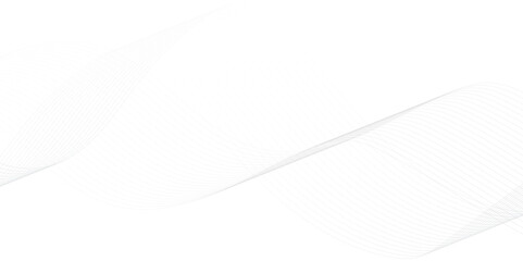 Fototapeta premium Abstract white digital blend wave lines and technology background. Technology abstract lines on white background. Beautiful wavy line on a white background. Horizontal banner template
