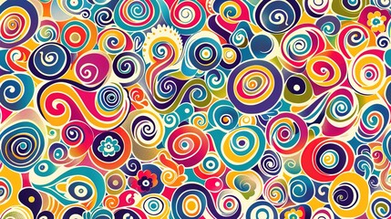 Fototapeta premium Bold pattern wallpaper
