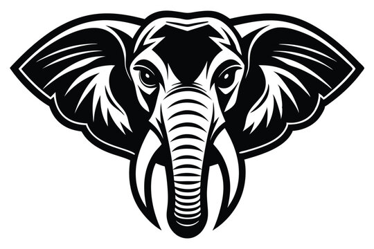 recommend clip art: elephant head illustration 