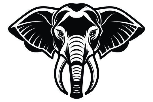 recommend clip art: elephant head illustration 