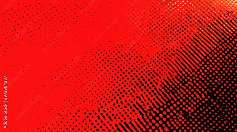 Aufkleber abstract red gradient texture with dotted pattern creating a dynamic, energetic feel.
