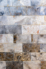 Ceramic tile wall texture. Granite building exterior
