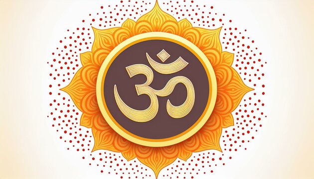 Om or Aum sign and symbol of hinduism
