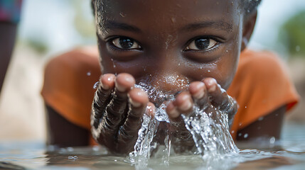 Access to clean water promotes better health.