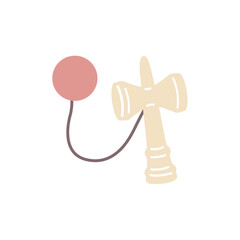 けん玉のイラスト（カラー）