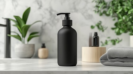 Matte Soap Bottle Mockup