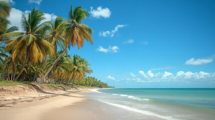 Fototapeta premium Praia do Gunga is Among the Most Beautiful Beaches in Brazil