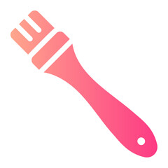 basting brush Gradient icon
