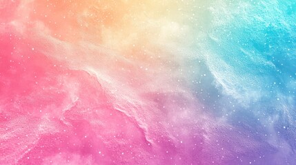 Obraz premium Vibrant cosmic abstract background featuring a gradient of pastel colors, creating a dreamy and ethereal atmosphere.