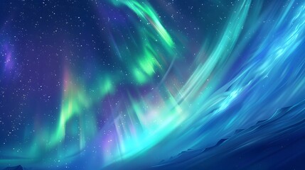 Aurora Borealis: The Northern Lights dancing across the night sky in vibrant colors.
