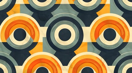 Retro pattern seamless wallpaper