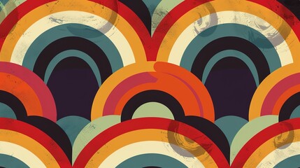 Retro pattern seamless wallpaper
