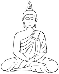 Drawing of Buddha statues