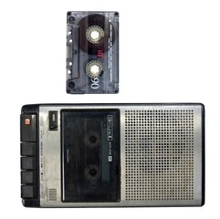 old audio cassette recorder