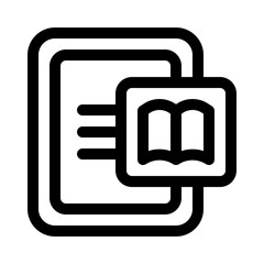 Digital Library line icon