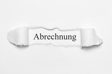 Abrechnung	
