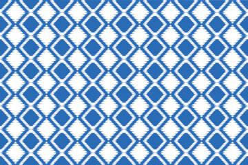 Fototapeta premium Vector seamless ikat pattern design