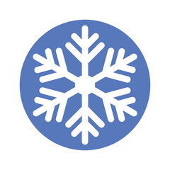 Snowflake winter. Christmas icon. Vector illustration