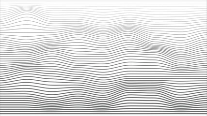 Abstract gray wavy lines, Monochrome image.