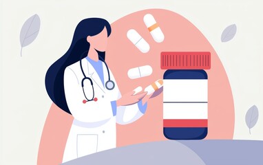 Doctor prescribing medicine alongside a personalized prevention plan, highlighting a comprehensive approach to patient care