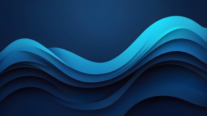 Blue with navy blue wave abstract background, aesthetic design for your walpaper, monitor or  presentation background