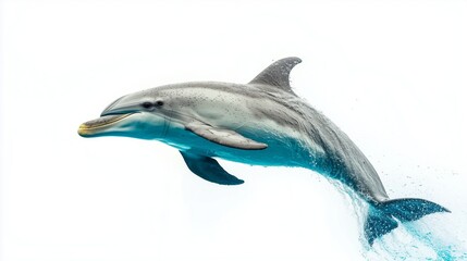 Fototapeta premium A high-quality, full-body illustration of various aquatic animals, set against a clean white background, showcasing their unique shapes and features.