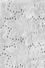 Embroidered cotton background