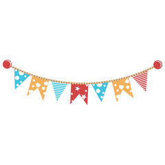 Fototapeta premium Baby shower Flag
